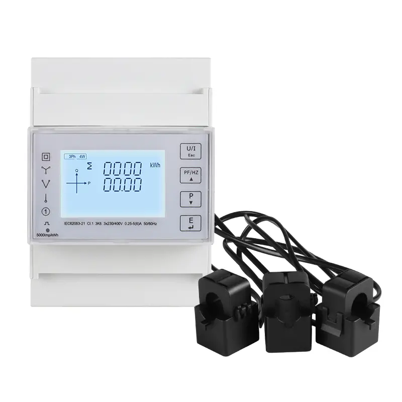 Pangukuran Precision Tlutuh 3P 4W Din Rail Energi Smart Meter